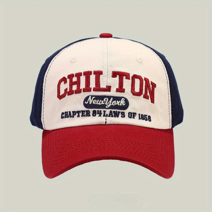 Gorra de Béisbol Estilo Coreano con Bordado de Letras y Visera Curva para Primavera y Otoño, Unisex, Reveladora de Rostro