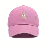 Gorra de Béisbol Estilo Trucker Grande para Mujeres y Hombres - Botón Ajustable de Oso (D/L/N/O/P) - Gorra de Invierno Transpirable, Opciones Multicolor (Rosa/Azul/Durazno/Beige/Marino) para Casual y Oficina - Ajuste Unisex