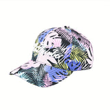 1 Gorra de Béisbol Inspirada en Diseño Floral - Sombrero Deportivo Ligero Ajustable, Transpirable para Viajes y Salidas Diarias Todo el Año, Plegable para Sol