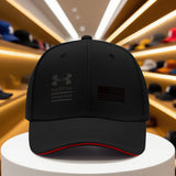 1pc Gorra Clásica Unisex de Verano y Otoño - Gorra Snapback Negra Transpirable Under Armor para Exteriores, Camping, Baile Callejero, Running, Fitness, Uso Casual y Regalo Versátil