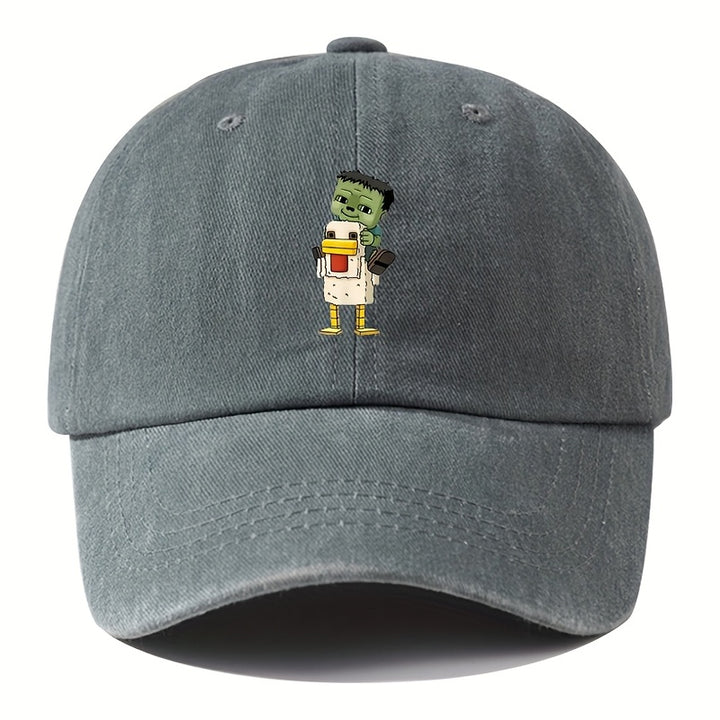 Gorra de béisbol ajustable para niños y niñas - Ligera, lavable en máquina, estilo hip-hop con diseño de personajes de dibujos animados, perfecta para acampar al aire libre, viajar, fiestas y uso casual, gorra casual | Gorra de personajes de dibujos anima