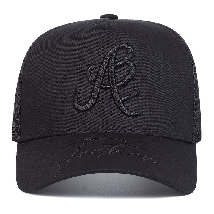 Gorra de béisbol bordada con llama lateral de malla para hombres, 100% poliéster, estilo deportivo, ligero, ajustable, con lavado a mano para al aire libre, viajes y vacaciones