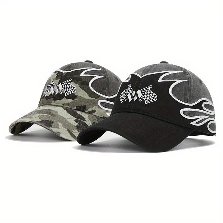 Gorra de béisbol de moda estadounidense para hombres y mujeres, parte superior suave profundizada, circunferencia de la cabeza grande, gorra de pato llorón, gorra de carreras de hip-hop de calle para hombres
