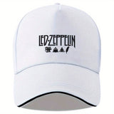 Una gorra de béisbol con el icónico logotipo de la banda de rock LED ZEPPELIN, diseñada con un estético eterno. Esta elegante gorra de viaje es ajustable, adecuada para todos los géneros y perfecta para usar en cualquier época del año, semejante a una gor