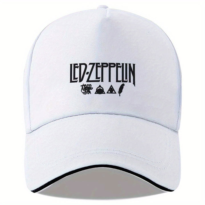 Una gorra de béisbol con el icónico logotipo de la banda de rock LED ZEPPELIN, diseñada con un estético eterno. Esta elegante gorra de viaje es ajustable, adecuada para todos los géneros y perfecta para usar en cualquier época del año, semejante a una gor