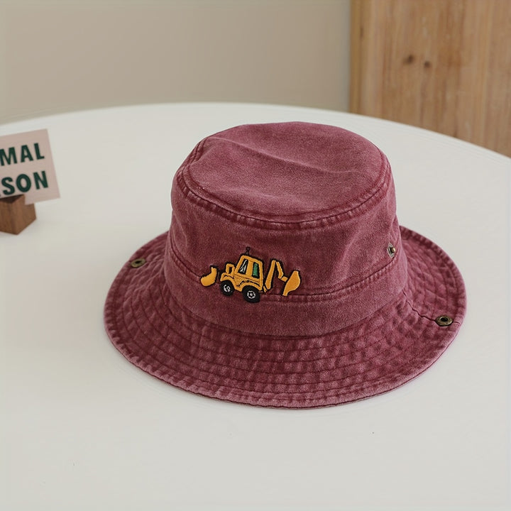 Nuevo Bordado de Excavadora con Dos Sombreros de Pescador