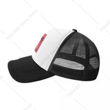 Gorra de Béisbol Ajustable de Malla Transpirable con Grafiti de Palmeras Vibrantes - Estilo Hip-Hop, Sombrero de Playa de Verano para Hombres y Mujeres, Lavable a Máquina
