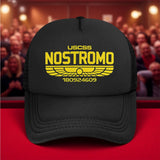 1 gorra de camionero para hombres con estampado de la película Nostromo Alien - Diseño icónico de ciencia ficción, gorra ligera y transpirable de poliéster para surf, viajes y uso casual - Ajuste clásico unisex, accesorio para todas las estaciones para fa
