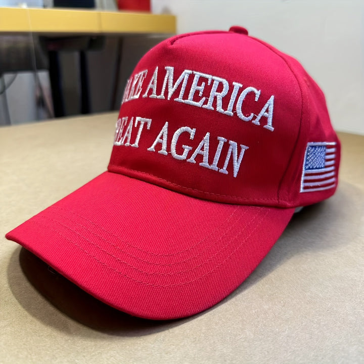 GANA A ESTADOS UNIDOS DE NUEVO GRANDE Gorra de Béisbol Roja Talla 45-47 2024 América Fuerte De Nuevo