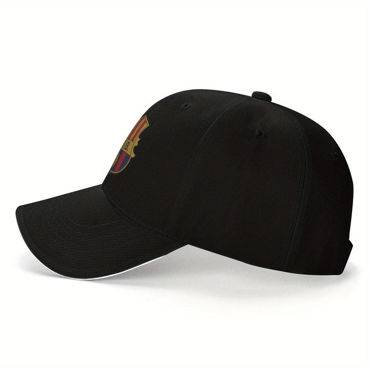 Gorra de Béisbol Barcelona para Hombre - Visera Curva, Protección Solar SPF con Recubrimiento PVC, Ligera y Duradera - Regalo Ideal para Aficionados del Fútbol (), Diseño Deportivo, Actividades al Aire Libre