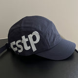 1 Gorra de béisbol con logo ESPT para hombre y mujer - Gorra ligera, transpirable y de secado rápido con letras ESPT llamativas, ajuste ajustable, visera curva y ala estructurada para deportes al aire libre, sombrero para viajes casuales (//Gris/Azul Mari