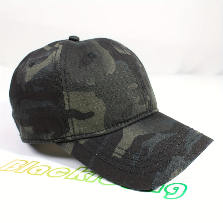 1pc Gorra de Béisbol Unisex con Estampado Camuflaje Ajustable para Deportes al Aire Libre, Sombrero Trucker Suave