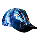 1 gorra de béisbol con graffiti de dragón - 100% poliéster, ligera, ajustable, lavable a máquina, ideal para actividades al aire libre, excelente regalo de Navidad