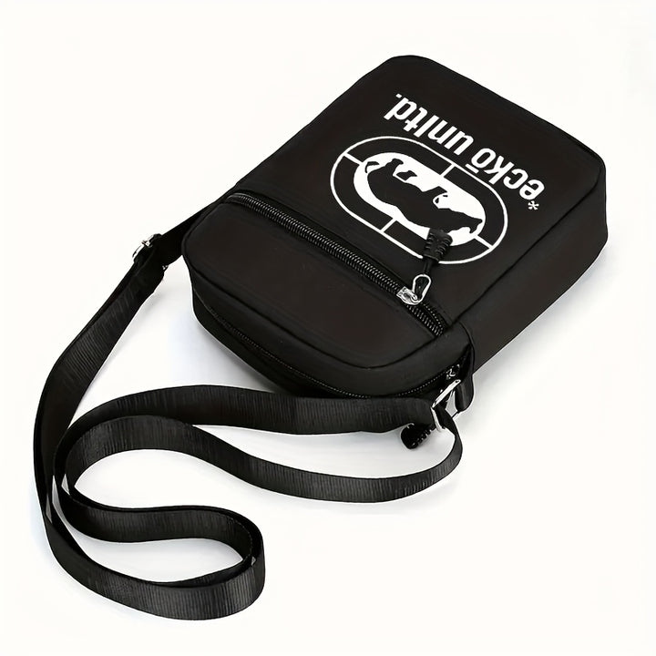 2 piezas, gorra de béisbol unisex con bordado 'ECKO' y ala curva, más riñonera, set de moda urbana para deportes al aire libre, gorra ajustable, regalo perfecto para ti o amigos