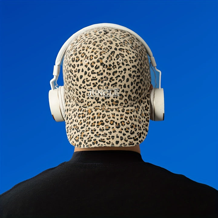 Gorra de Béisbol Unisex de Estilo Japonés con Estampado de Leopardo y Ala Ancha para Circunferencia de Cabeza Grande, Estilo Callejero Fresco, Sombrero de Uso Diario,Estilo Urbano,Diseño de Pico de Pato,Gorra de Moda,Ajuste Cómodo,Sombrero de gran tamaño,