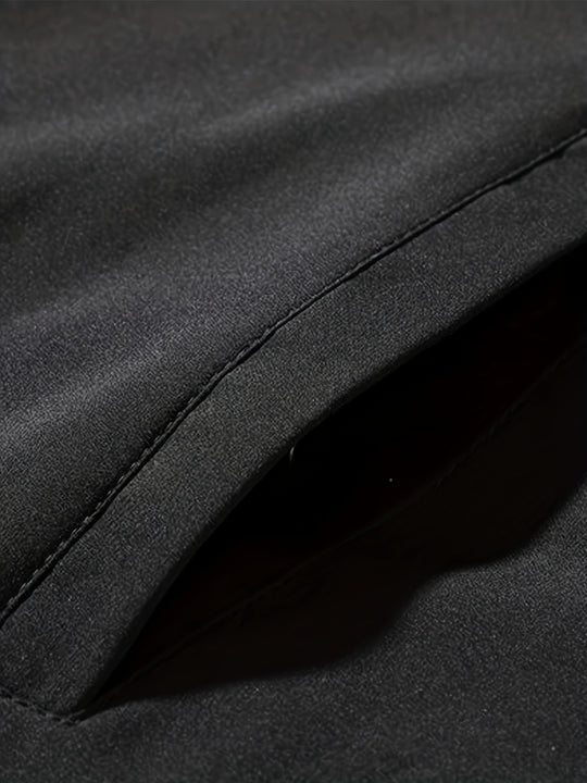 Chaqueta ligera para hombre de primavera/otoño, casual y para exteriores, con cierre de cremallera, cuello alto, detalles de camuflaje y bolsillos laterales, ideal para senderismo y uso casual