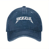 Gorra de Béisbol Yee Zus Blanca para Hombres y Mujeres - Gorra Unisex Retro con Letras Atrevidas, Revestimiento PVC Transpirable, Cierre Ajustable Snapback, Lavable a Máquina para Exteriores, Halloween, Pascua, Carnaval y Uso Diario, Accesorio Festivo, Di
