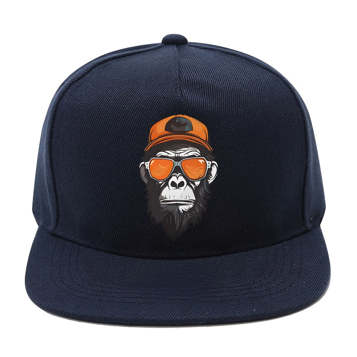 1 Gorra de Béisbol Estilo Hip-Hop con Estampado de Mono, Moda Callejera Y2K para Hombres y Mujeres - Regalo Ideal para Navidad o Tú Mismo, Ajustable y Unisex