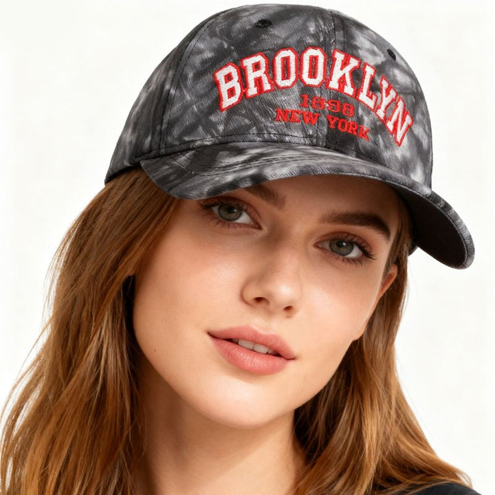 Gorra de béisbol ajustable para hombre y mujer con letras de Brooklyn New York - Gorra snapback transpirable, diseño ligero casual y deportivo para todas las estaciones