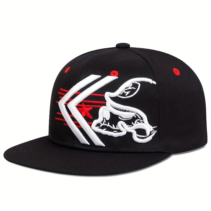 Gorra de béisbol ajustable unisex con bordado de calavera, estilo hip hop, para hombres y mujeres