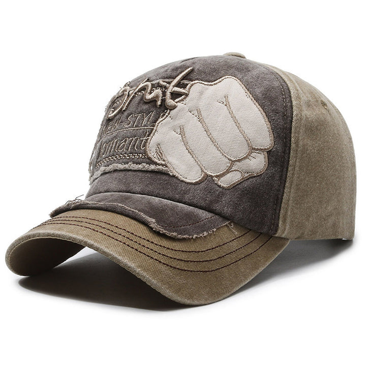 Gorra de Béisbol Retro Unisex de Denim con Cierre Ajustable Snapback - Gorra Transpirable y Lavable para Exteriores, Uso Diario, Navidad - Diseño de Logo Decorado (Lavado a Mano/Limpieza en Seco)