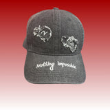 Gorra de béisbol de denim bordado de moda 2024, gorra de jean casual con hebilla ajustable, gorra ligera unisex de poliéster 100% para todas las ocasiones