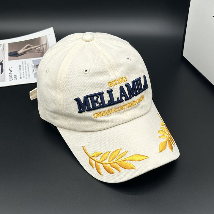 Gorra de Béisbol Ajustable con Letras Bordadas Pesadas para Hombres y Mujeres - Gorra Unisex Transpirable para Parejas con Bordado de Logo/Nombre/Texto, Gorra de Hip Hop Streetwear (Lavado a Mano/Limpieza en Seco)