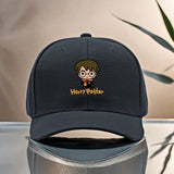 1 Gorra Unisex de Béisbol Ajustable con Diseño Harry Potter, 100% Poliéster, Sombrero Casual para Hombre, Verde Festivo y